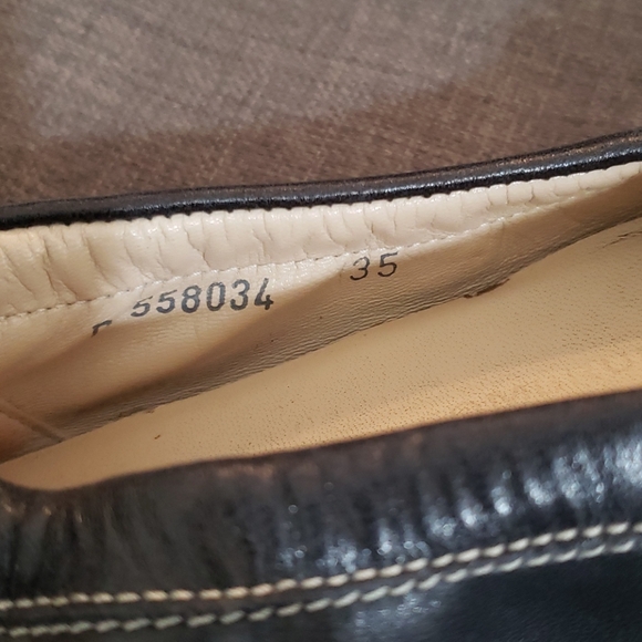 AGL Navy/Silver Toe Cap Flats - Picture 5 of 6